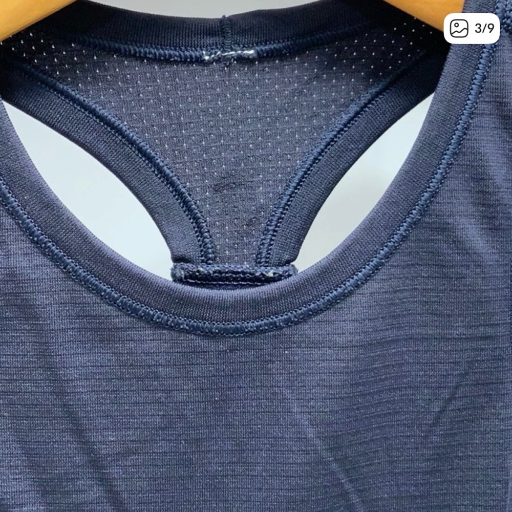 Lululemon Racerback Tank Top Size  8| Navy Blue | Workout Athleisure - Picture 10 of 11